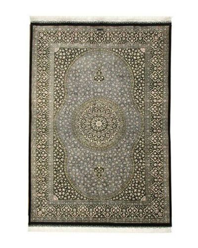 ペルシャ絨毯　クム産　マスミ工房　シルク　115×76 ペルシャ絨毯 クム産 マスミ工房 シルク 115×76 - ラグ