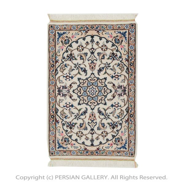 ペルシャ絨毯 ナイン産毛＆絹 80×54cm商品番号 77383 | ペルシャン 