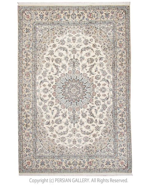 ペルシャ絨毯 ナイン産毛＆絹 314×208cm商品番号73957 | ペルシャン 