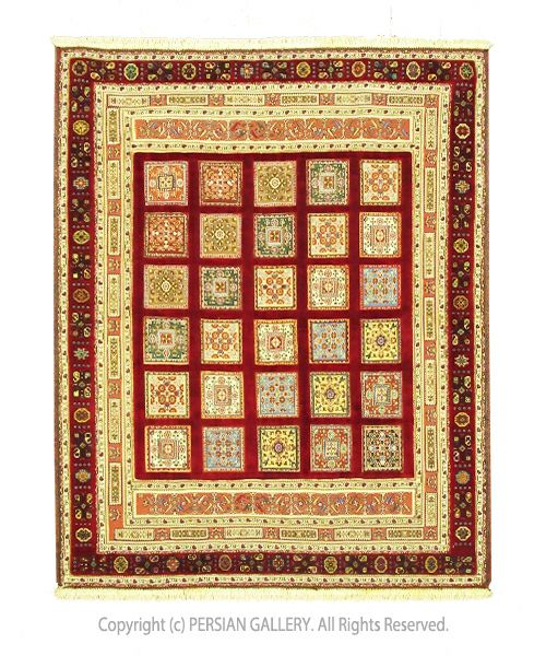 ペルシャ絨毯 キリムシルジャン産毛100% 185×152cm商品番号80423 