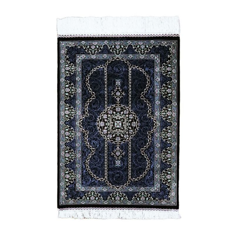 ペルシャ絨毯クム産ムサビ工房絹100％ 60×86cm商品番号88451