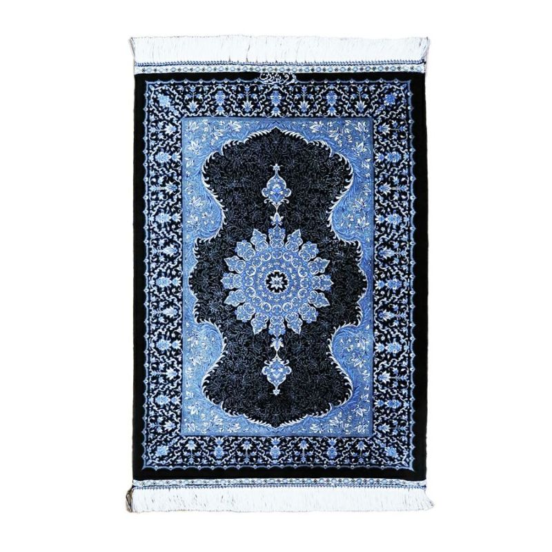 ペルシャ絨毯 クム産 シルク100％ 85cm×55cm ペルシャ絨毯 クム産 シルク100％』 ｜骨董品買取 緑和堂