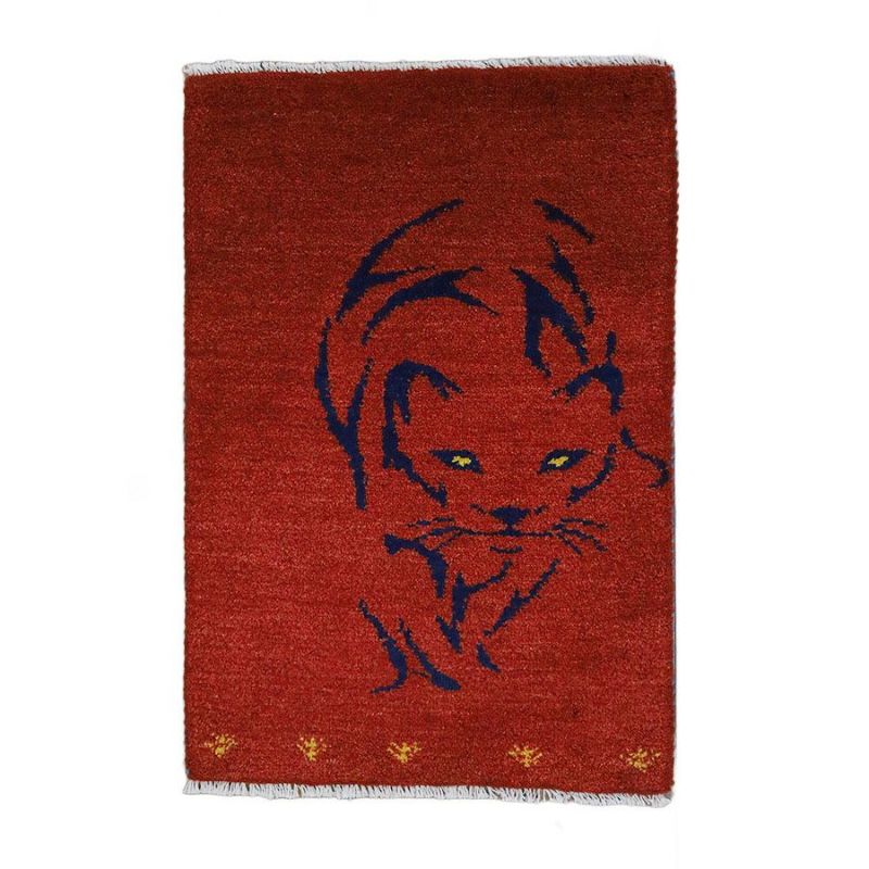 ペルシャ絨毯シラーズ産ギャッベ毛100％ 58×85cm商品番号89840