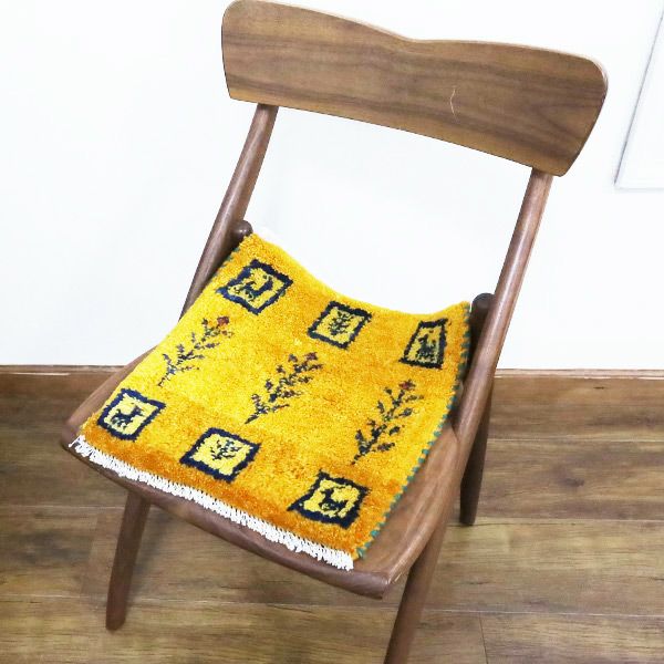 手織りウール100%ペルシャシラーズ産草高密度木染ふわふわオリジナルギャッベ 手織りウール100%ペルシャシラーズ産草高密度木染ふわふわオリジナル